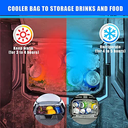 Sresk Defender Center Under Seat Storage Box/Cooler, Removable Underseat Storage Bin Cooler Bag Fits For Can Am Defender/Defender Max 2016 2017 2018 2019 2020 2021 2022 2023 Replace Oem #715003446 #TOP6