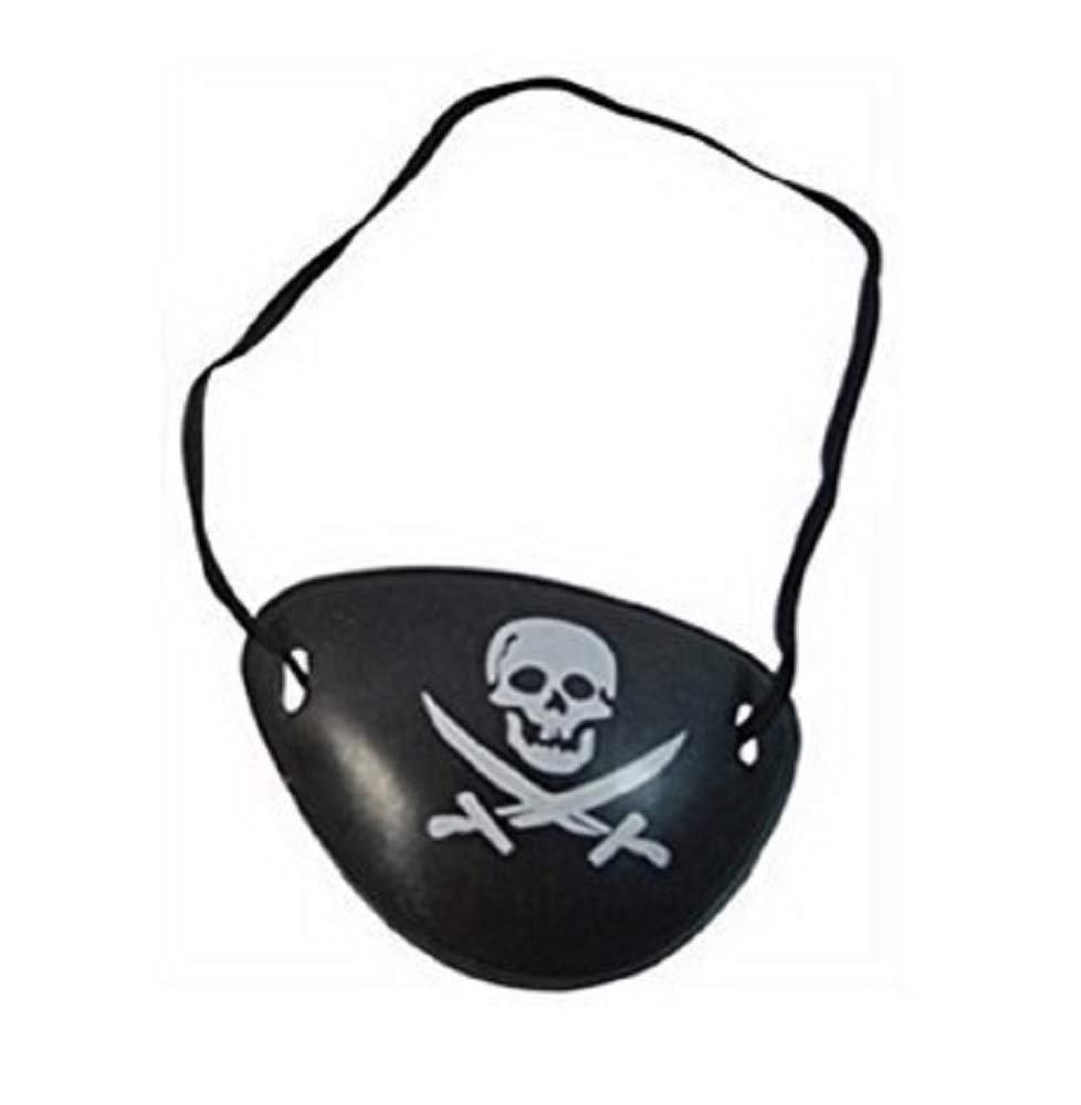 Accessorio Benda per Occhio - Pirata - Adulti - Bambini - Carnevale - Halloween