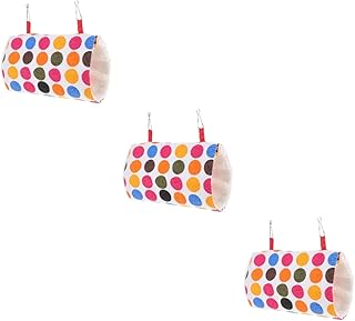 Ipetboom 3 Pçs Papagaio Túnel Rede Gaiola Para Animais De Estimação Túnel Pendurado Açúcar Planador Gaiola Hamster Acessórios Cobaia Sleepig Cama Cobaia Túnel Rede Furão Brinquedos De