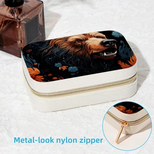 Boîte à bijoux ours spacieuse pour ranger bagues et colliers