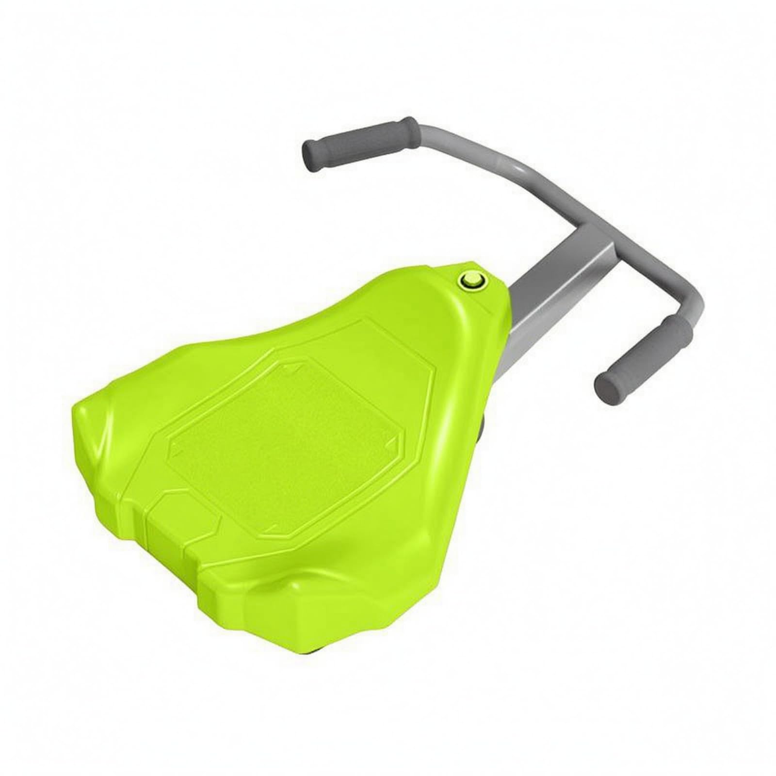 d'Équilibre Enfant Porteur à Pousser avec Corps Triangulaire Bas et Poignées en Mousse Glisse Régulière sur Base Quatre Roues avec Direction Frontale, Vert