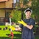 FISHTEC Gartenschere Langer Stiel mit Halteklammer aus Aluminium - Teflonbeschichtung - Manuelle Gartenschere - Griffamboss - Mit Sicherheitsverriegelung - Länge 64 cm - Farbe rot
