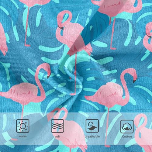 Little Girls' Soft Cotton Underwear Kids Breathable Comfort Flamingo Tropical Leaf Panties Briefs Toddler3