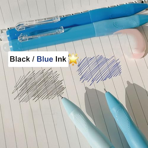 4 bolígrafos de gel borrables MOZXIRZ tinta negra 0.5mm miniatura 7