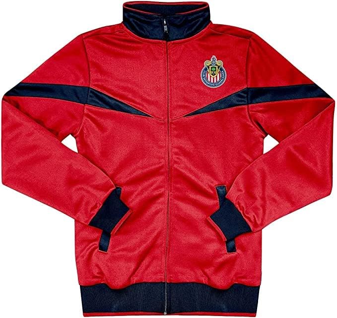 Icon Sports Youth Compatible with Chivas De Guadalajara Jacket Zipper Soccer Jacket Red