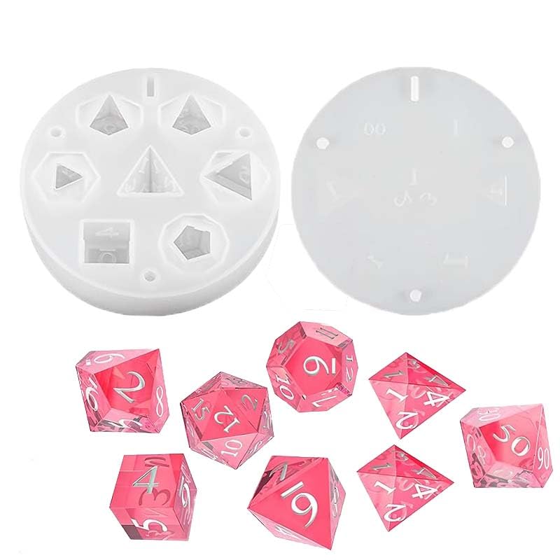 EPODA Silikonform Epoxidharz Spielwürfel, Silikonform Würfel, Epoxidharz...