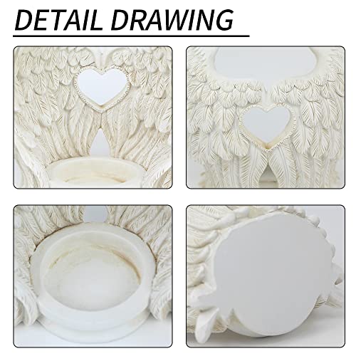 Norrclp Angel Wings Tealight Candle Holders, Prayer Candle Holder Memorial Gifts Angel Wings Home Decor (Led Tea Light And Cup Included) #TOP4