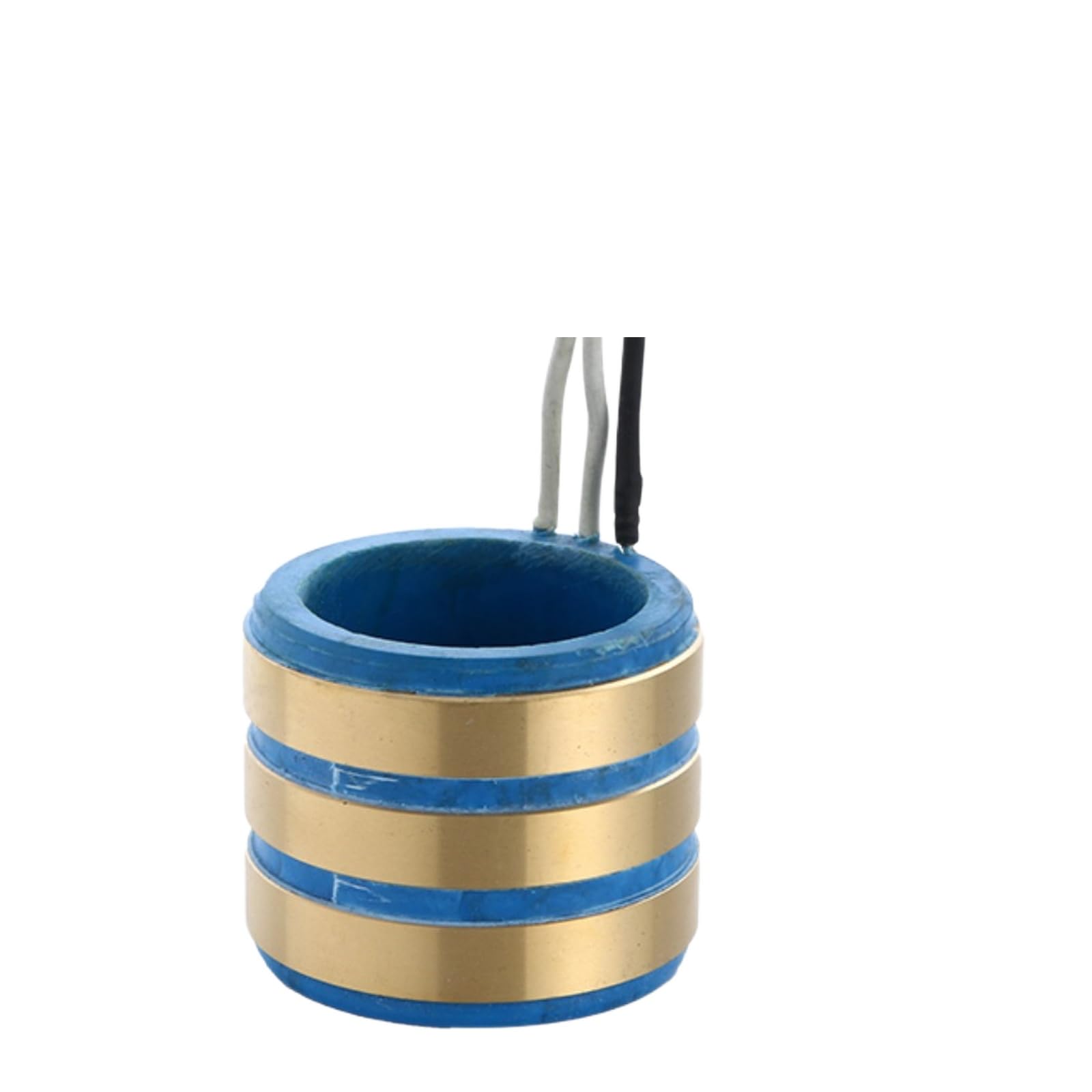 Anillo colector conductor, 3 circuitos, alta potencia | Diámetro interior: 40; Diámetro exterior: 54; Altura: 35; escobilla de carbón