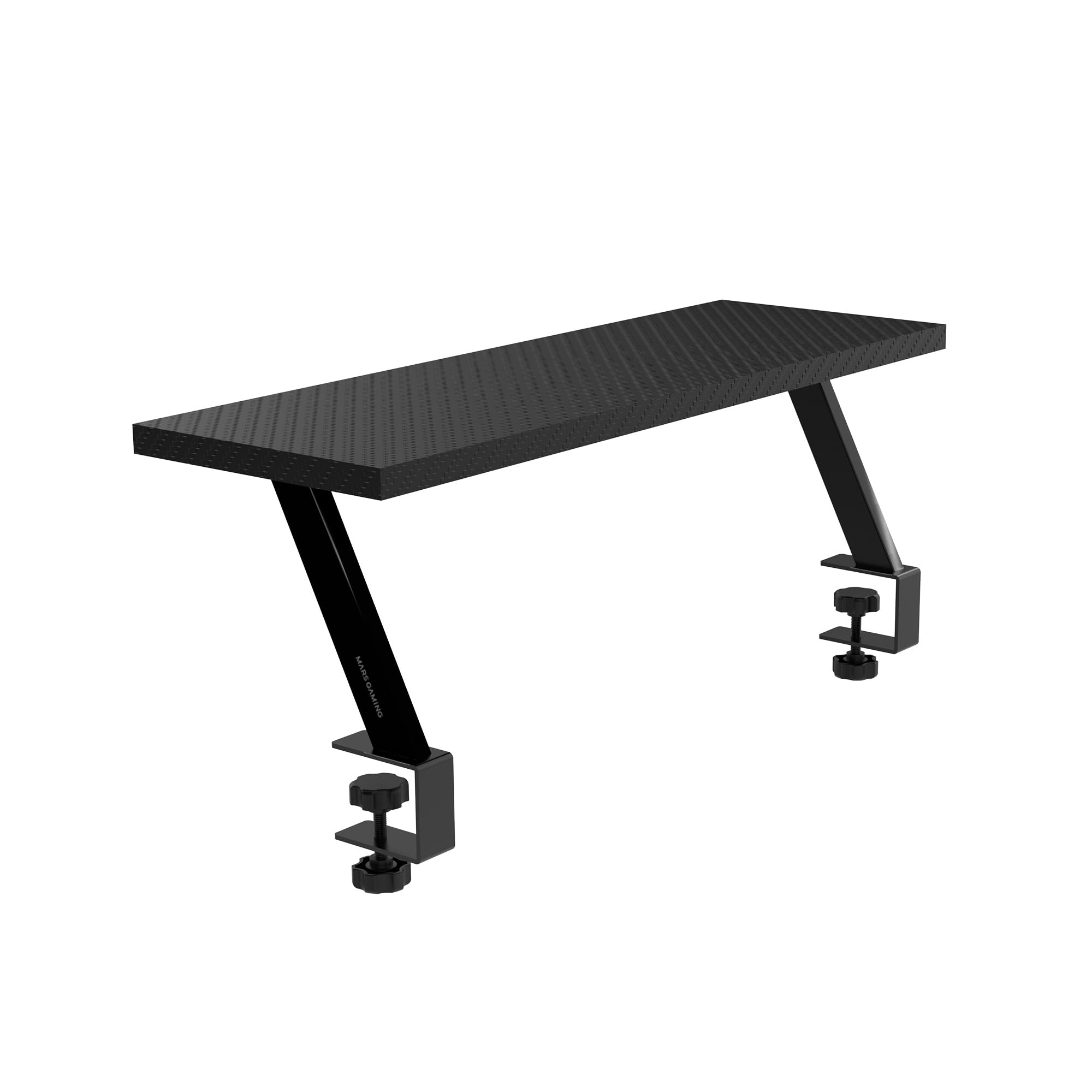 Mars Gaming MGDS Rehausseur de Moniteur 17cm Support Bureau Ergonomique Acier Plateau Fibre Carbone 60x20cm Noir