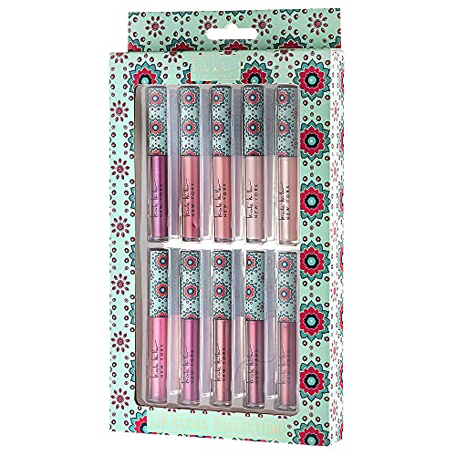 Nicole Miller Lip Gloss Collection Shimmery Glosses for Women and Girls Long Lasting Color Set with Rich Varied Colors, Pink Glossy, 10 Count (Pack of 1) - Image 6