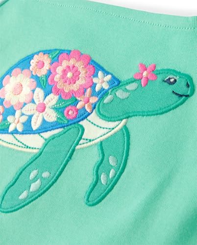 Image of Gymboree Girls' and Toddler Puff Sleeve Embroidered T-Shirt