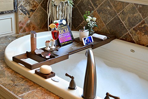 Bamboo Bathtub Tray - Image 7