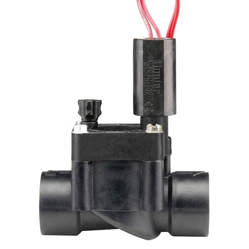 Suinga Electrovalvula de Riego 1'' PGV100 Hunter 24V | Electrovalvula Riego con Solenoide de 24 Voltios | Valvula Hembra de Riego para Programador Electrico | Sistemas de Riego Confiable