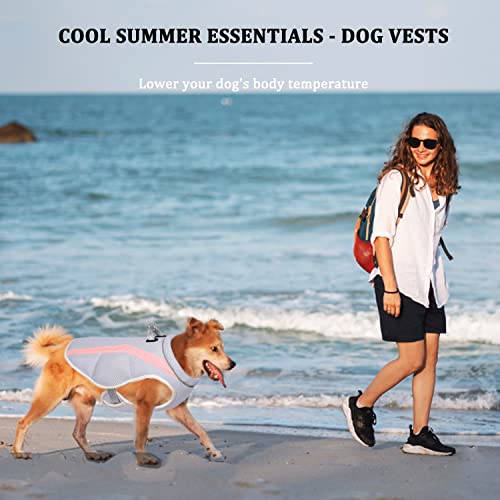 TVMALL Dog Cooling Vest Harness Breathable Mesh Cooler Jacket Cool and Comfortable Coat Adjustable With Reflective Strip for Small/Medium/Large Dogs Outdoor Running,Walking,Mountain Climbing - Image 2