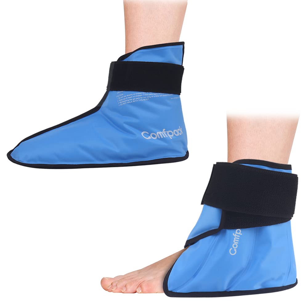 Buy Comfpack Ankle & Foot Ice Pack for Injuries Reusable, Hot Cold