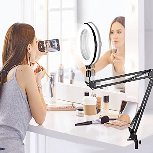 Overhead-Stativ für Kamera Webcam Ringlicht, Mini Flexibeles Flexibler Über-Kopf-Arm Fotostativ für iPhone Mikrofon mit… – Bild 3