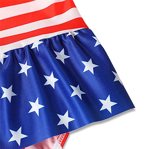 Girls 4th of July Swimsuits One Piece Beach Rash Guard Fourth of July Bathing Suits Toddler Girl Star Striped Swimwear2