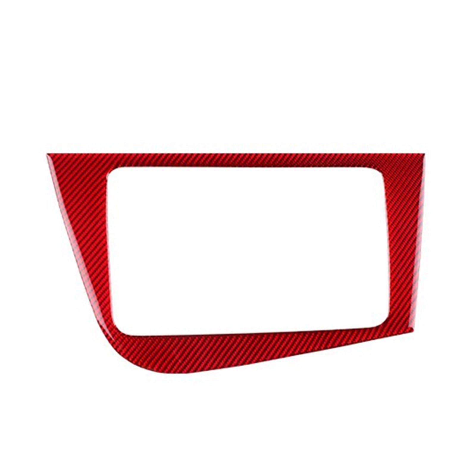 Compatible with Seat for Leon 2005 2006 2007 2008 2009 2010 2011 2012 LHD RHD Car CD Panel Trim Cover Inteior Sticker Accessories Car Decoration(Red,RHD)