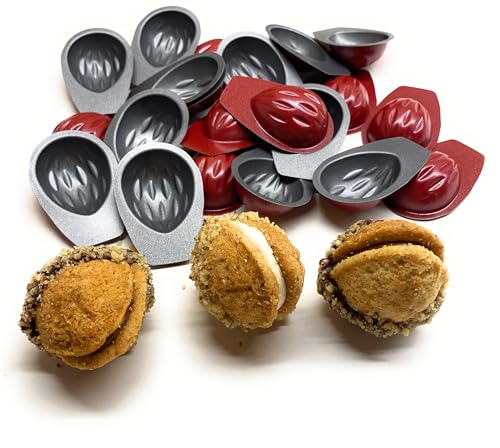 CULIMI Lot de 20 moules à tartelette - Mini plat à four Noix surface antiadhésive