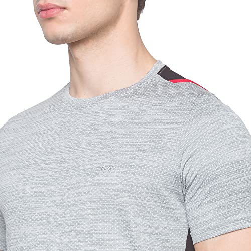 Image of berge' Men's Jacquard Polyester Dry Fit Textured Western Shirts & Tshirts for Men, Quick Drying & Breathable Fabric, Gym Wear Tees & Workout Tops|Half Sleeve T-Shirt|Running Tshirts for Men