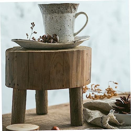 Taburete pequeño de madera soporte para macetas pequeñas y decoración de interiores 7