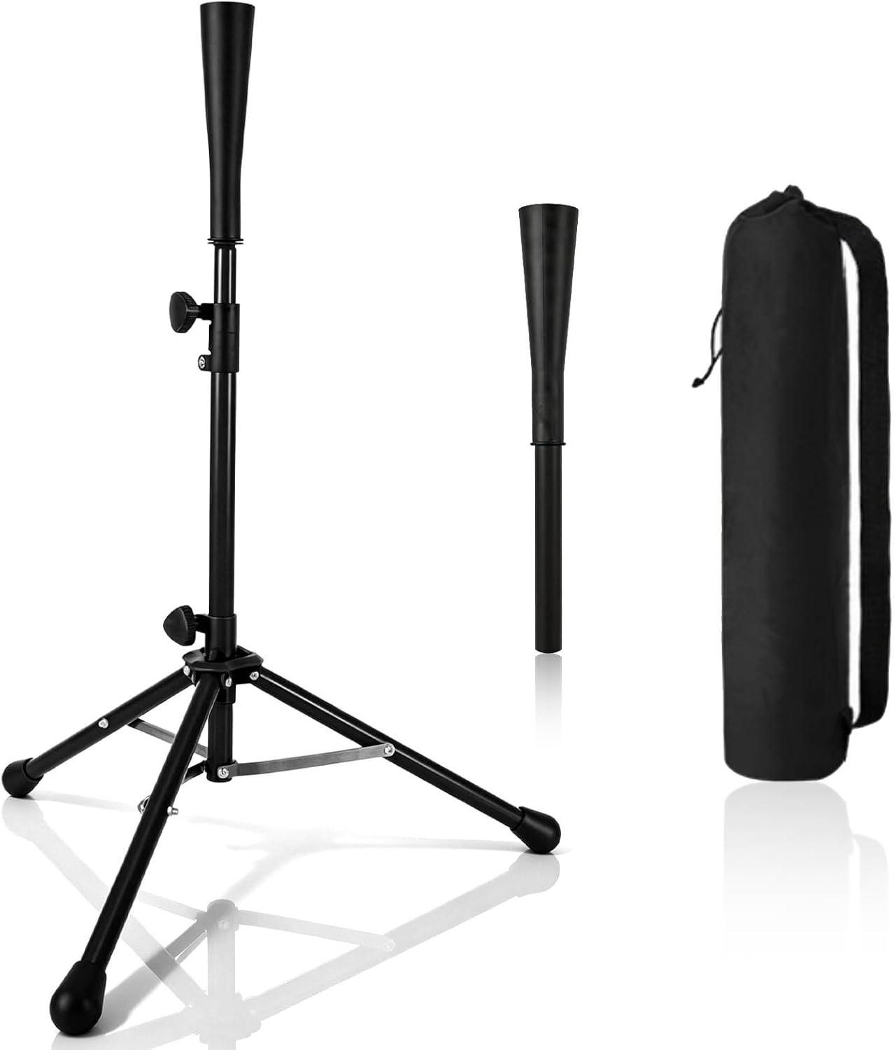 Adjustable Baseball Softball Batting Tee 22-40 Inch Portable with Carry Bag