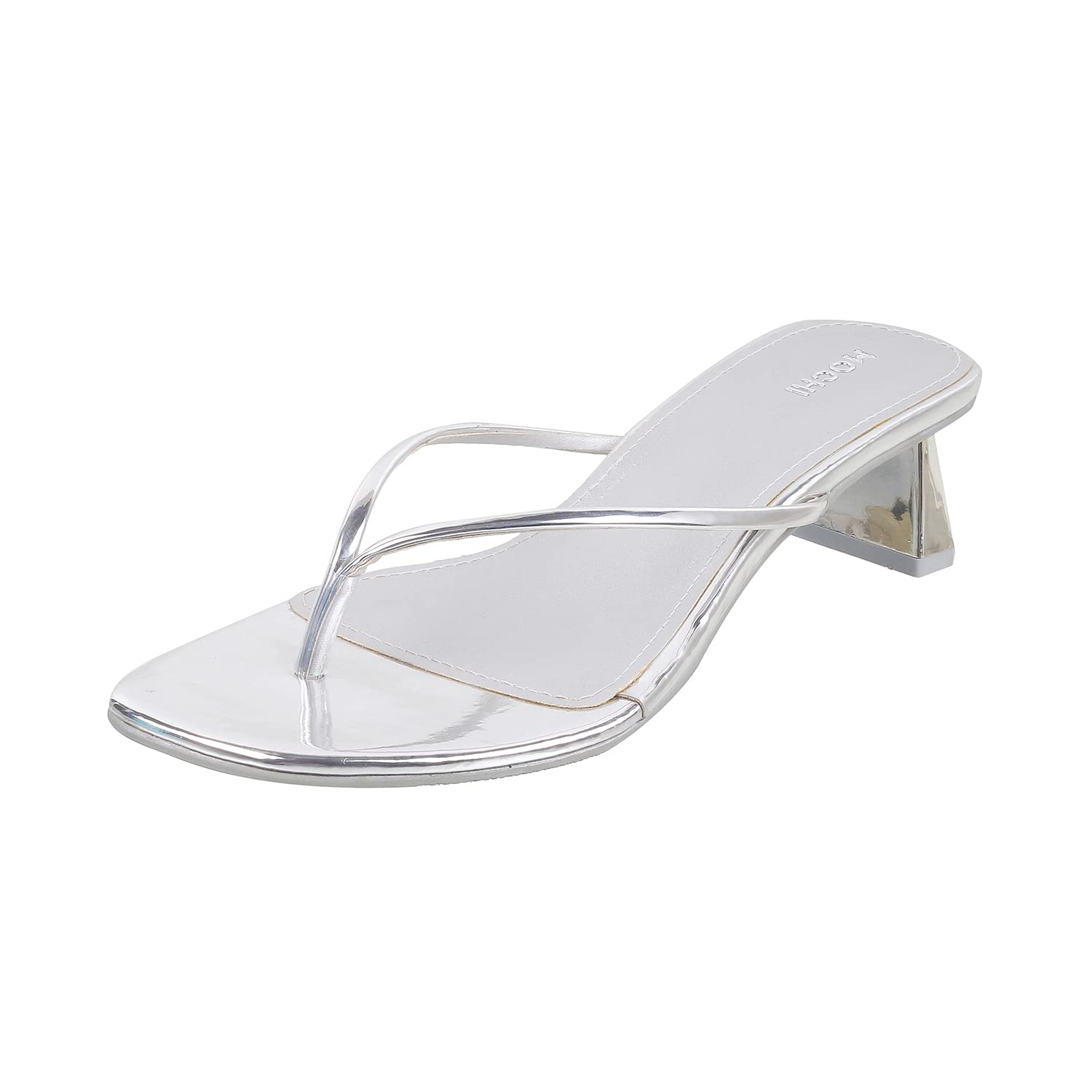Mochi Womens Synthetic Silver Slippers (Size (6 UK (39 EU)) (B0B1F5P568) Amazon Price History, Amazon Price Tracker