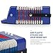 Kids Accordion, 10 Keys Control Mini Accordion Toy Gifts Easy to Play for kids Children Beginners Lightweight Musical Instrument Developmet Fit for 3 years and over(Blue)