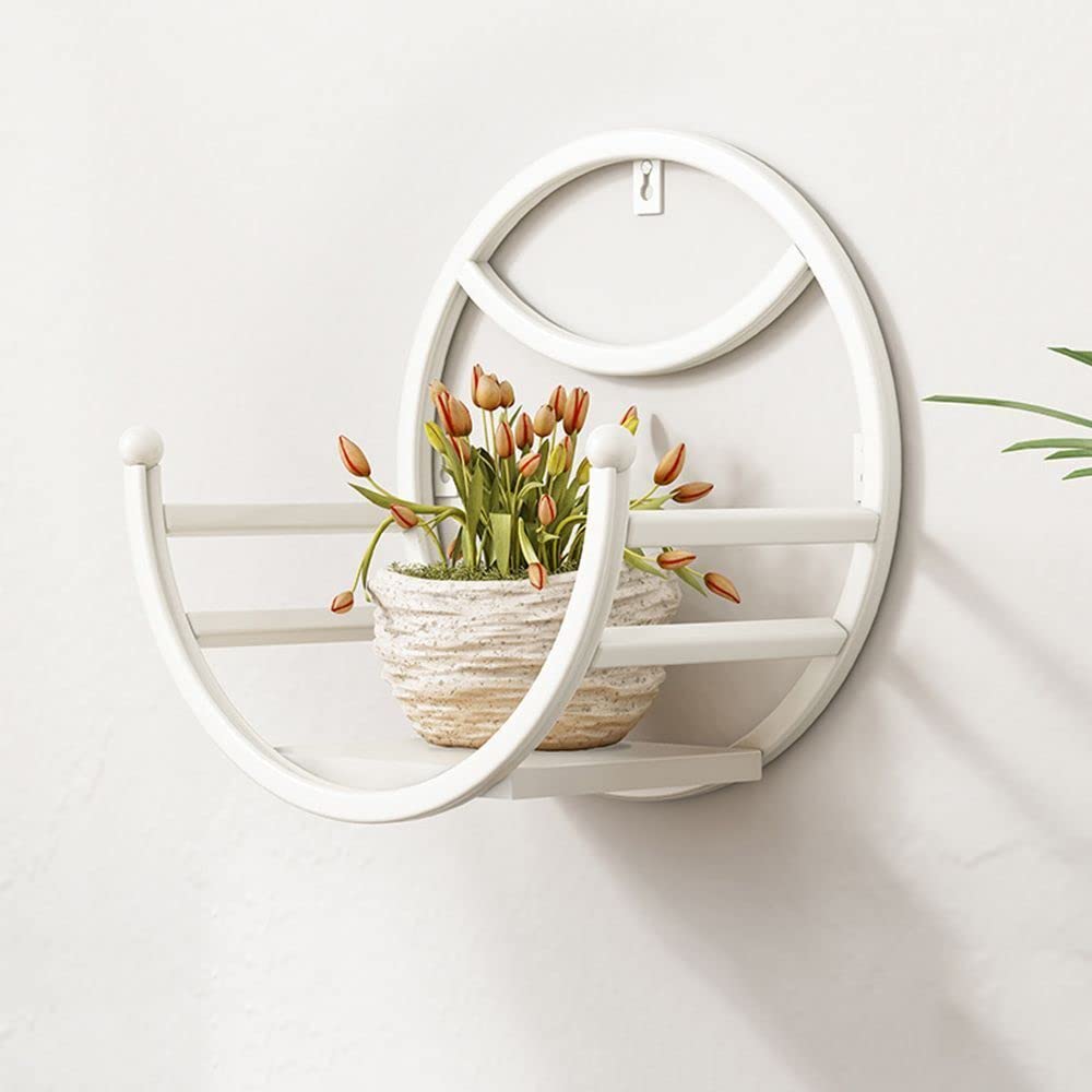 Unique Art Wall Mounted Hanging Planter Rack Plant Basket Flower Pot Stand Plant Holder Set of 1 (White) (B0BRCWXGVP) Amazon Price History, Amazon Price Tracker