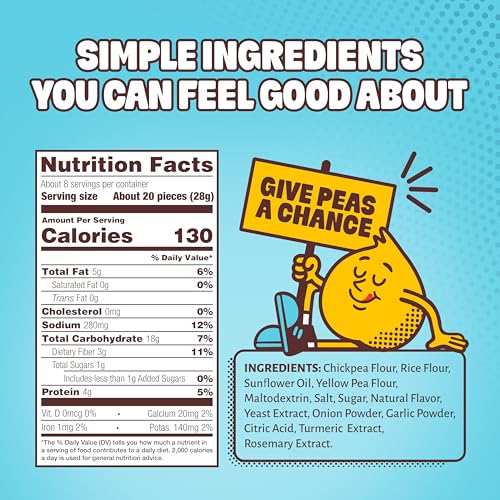 Image of HIPPEAS Chickpea Puffs, Groovy White Cheddar, Gluten Free Snacks, Dairy Free, Vegan, 8oz Bag, 3g Protein, 2g Fiber, Crunchy, Nutritious, Baked Plant Protein Snack, Non-GMO, Kosher