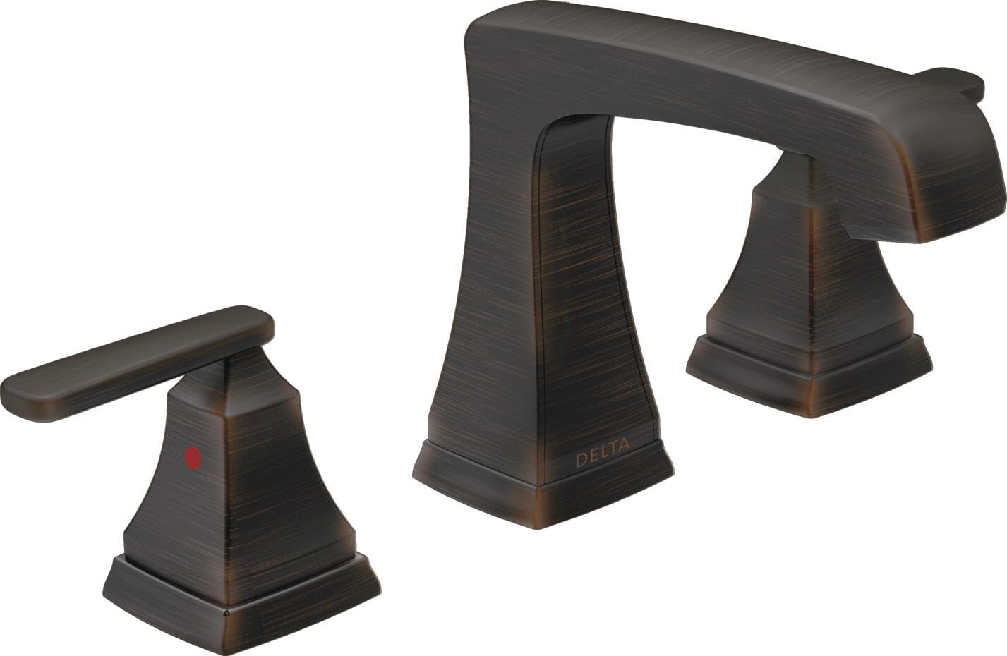 Delta Ashlyn Oil Rubbed Bronze Bathroom Faucet 3 Hole, 8 Inch