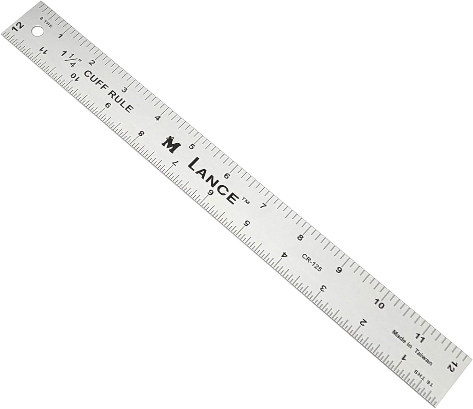 LANCE 12" X 2" Aluminum Cuff Rule
