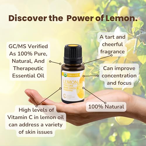 Aceite esencial orgánico de limón 15ml miniatura 3