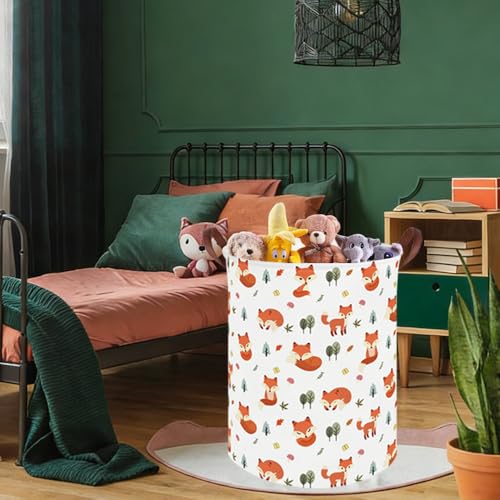 Image of Fox hamper,Waterproof foldable kids laundry basket,Toy basket,Clothes Organizer Baskets,baby Laundry Hamper,Room Decor(Fox)