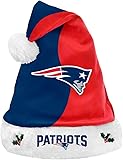 FOCO NFL New England Patriots 2017 Basic Plush Holiday Christmas Santa Hat
