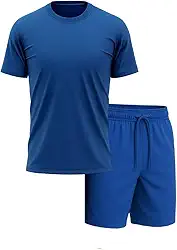 Kit Camiseta Dryfit e Bermuda Masculino de Academia Treino Corrida Para Esportes Praia