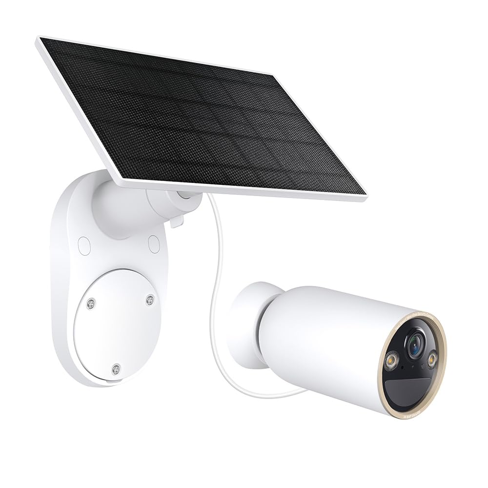 Tapo C460 Kit de cámara de Seguridad Solar de Doble Banda 4K-8MP, detección de IA Gratuita, Persona, Mascota y vehículo, visión Nocturna a Color Starlight, energía Solar, sin Cables, se instala Casi