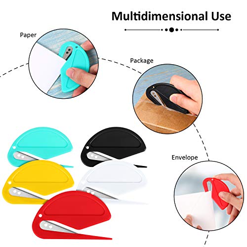 25 Pieces Letter Opener Envelope Slitter Mail Opener Plastic Razor Blade Paper Knife For Envelope, Package, Paper, Box And Mail #TOP4