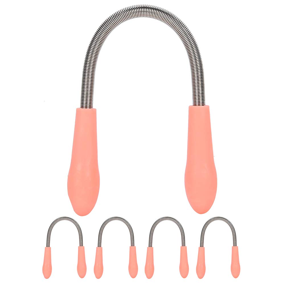 Facial Hair Remover Spring, Manual Face Hair Removers Threaders, 5pcs/set Facial Hair Remover Spring Original Facial Cheek Chin Hair Removal Removing Hair Tool