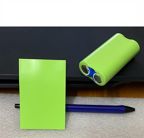 Miniatura 5 de Bettomshin 2.95 pulgadas ancho plano batería termorretráctil tubo DIY batería PVC calor tubo envoltura 11.48 pies longitud verde fruta para 18650