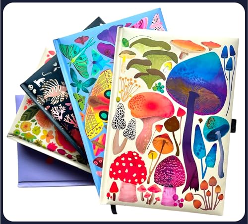 Elena Essex Cadernos de diário forrados para mulheres e homens/160 páginas/pautado universitário/pap