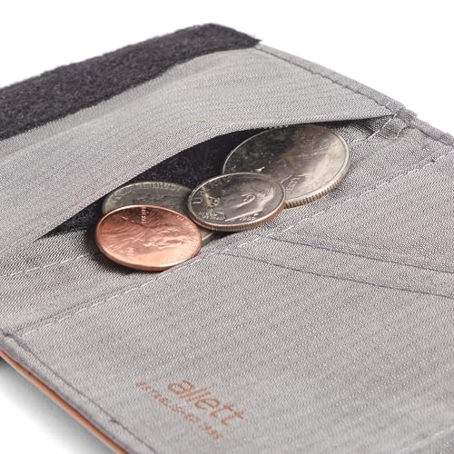 Image of Allett Trifold Wallet, Hazel Brown - Leather, RFID Blocking, Slim, Minimalist, Water Resistant, Thin, Front Pocket - Holds 3-12+ Cards, Flat Bills, Receipts & Coins - For Men & Women