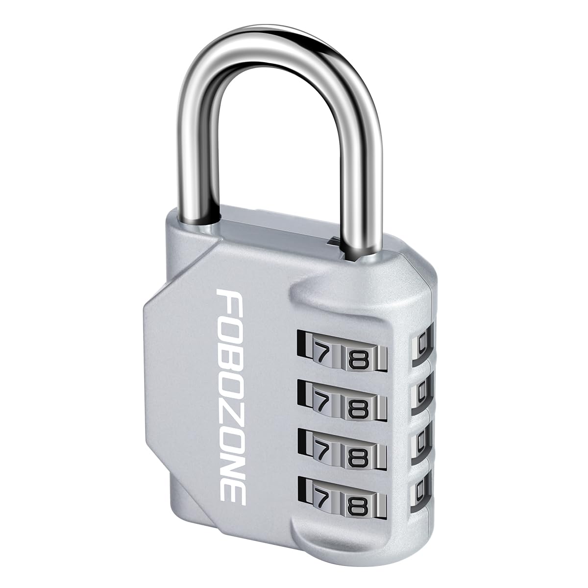 Lucchetto Con Combinazione Meccanica Placcata A 8 Cifre Silver 40 Mm/7 - Foto 9