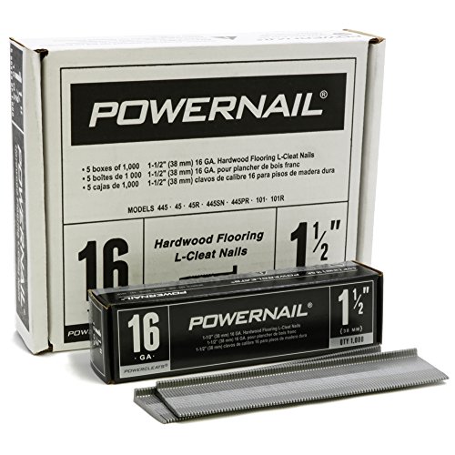 Powernail PowerCleats 16ga 1-3/4" Cleat for Hardwood Flooring box of 5000 cleats
