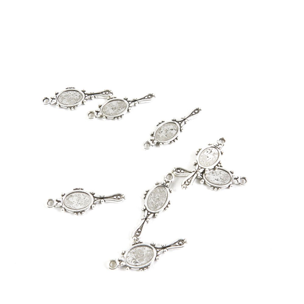 20 X Antique Silver Tone Jewelry Making Charms Findings Handmade