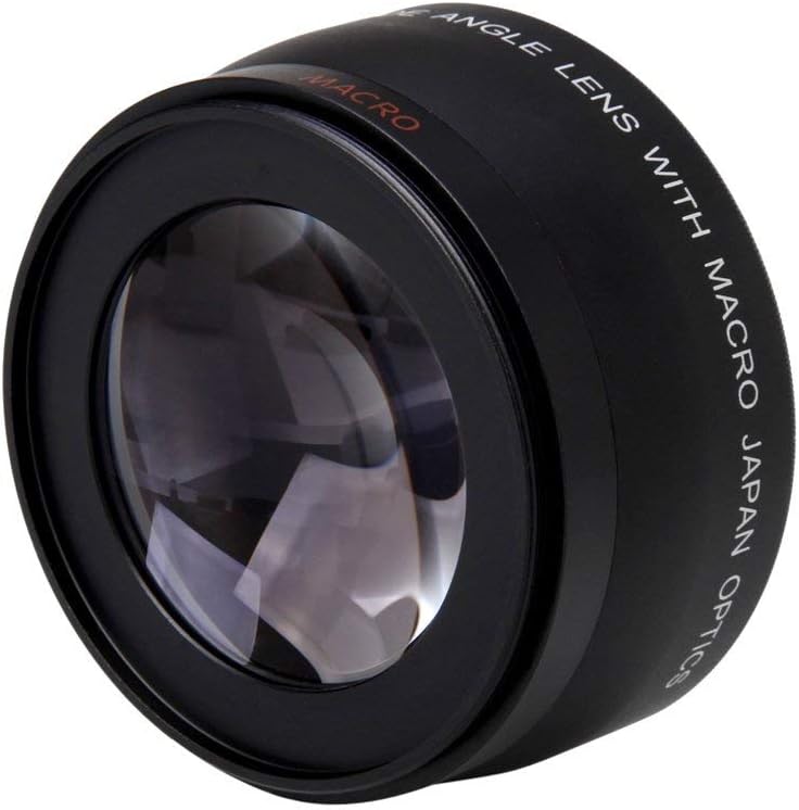 eWINNER Wide Angle Lens 58mm 0.45X Optical Glass Universal Conversion Macro Lens DSLR Camera Close Up Lens Storage Pouch for Digital Camera 58mm Lens Mount for Canon/Nikon/Sony camera (58MM)