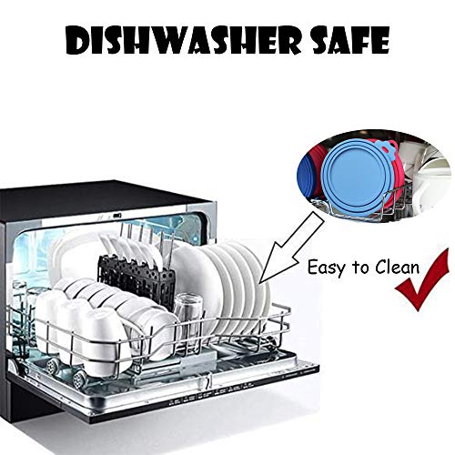 ISKM Dosendeckel 2er-Set Futterdosen Deckel Tierfutter Lebensmittelechtes Silikon Katzenfutter Dosen Deckel BPA Frei & FDA-Zulassung 3 in1 Passform Katzen & Hunde (Cyan) - Image 7
