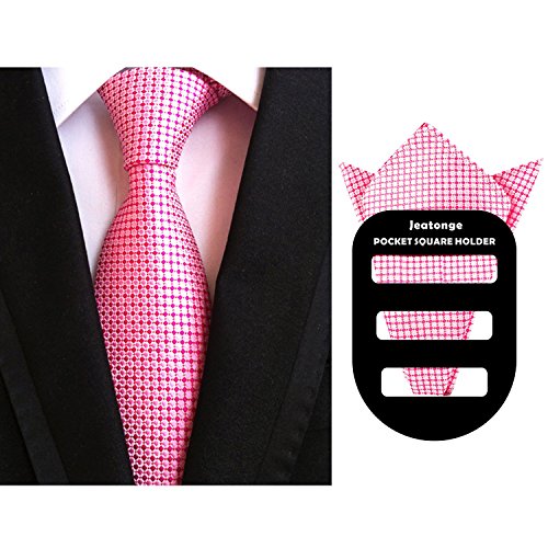 Lot 6 Pcs Mens Ties with 6 Matching Pocket Squares Mens Classic Ties Set Necktie Neck Ties with Gift Box Packing (Multicolored -06)