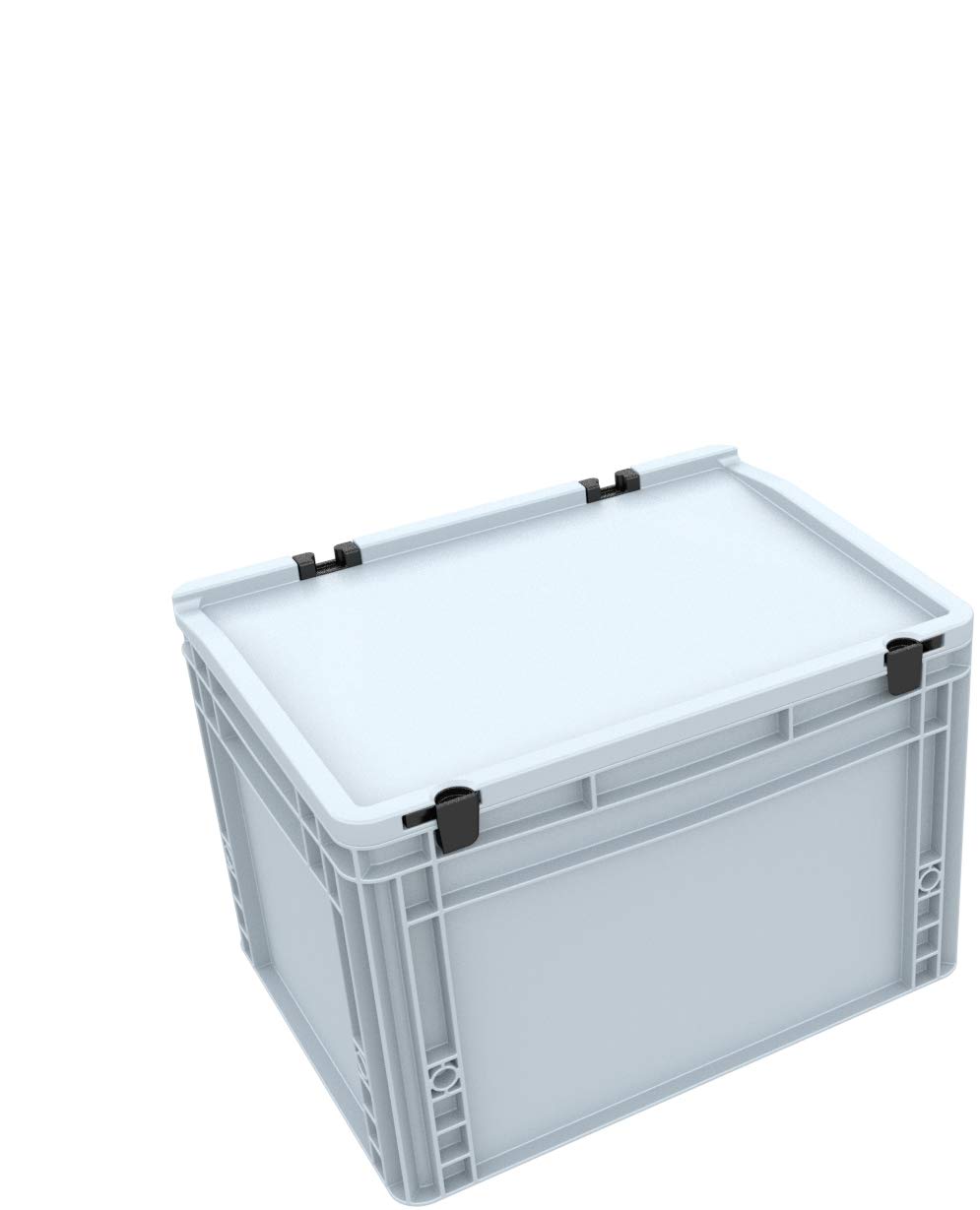 Auer Packaging DDEB265 Eurobehälter/Euro Box mit Scharnierdeckel ED 43/27 HG