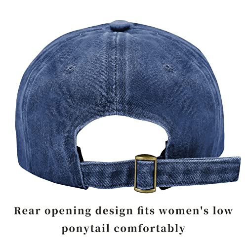 Image of Baseball Cap Unisex Vintage Washed Distressed Cap,Retro Adjustable Dad Hats,Baseball Hat for Men Women
